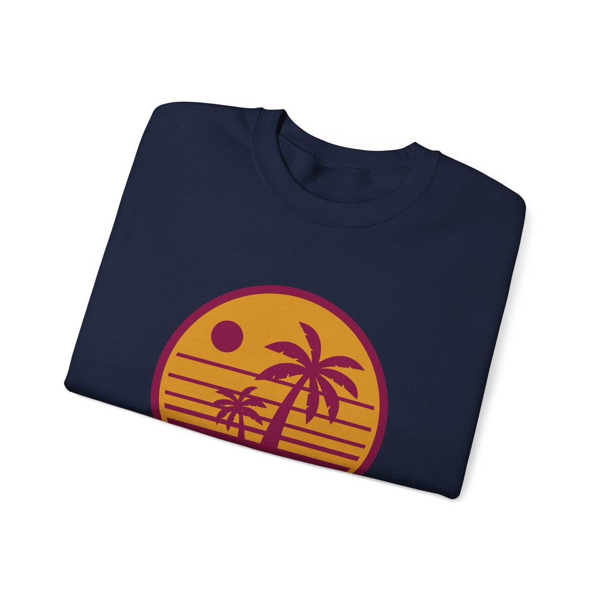 Sunset Palm Sweatshirt — Retro Beach Crewneck